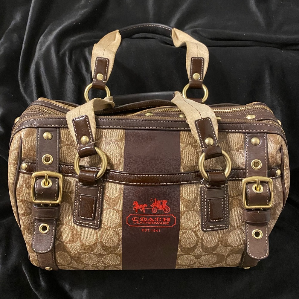 Limited Edition Coach Leather Heritage Satchel